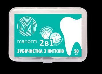 Зубочистка з освіжаючою ниткою Manorm 50шт 1646050741 фото