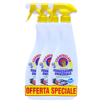 Універсальний засіб для чищення сграсаторе CHANTECLAIR SGRASSATORE VAPOS ML 600 LIMONE X3 TRIPACK (1800 ML) 8015194532130 фото