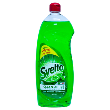 Средство для мытья посуды SVELTO PIATTI LIMONE ML 930+100ML GRATIS 8720181389504 фото
